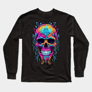 Horror Scary skull Long Sleeve T-Shirt